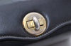 Authentic GUCCI Vintage Shoulder Hand Bag Purse Leather Black 4916K