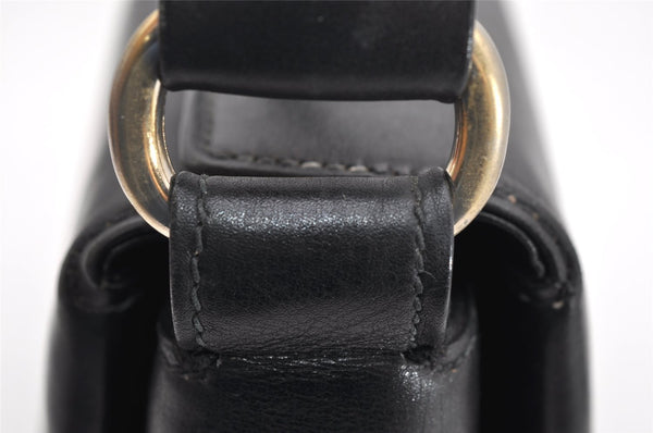 Authentic GUCCI Vintage Shoulder Hand Bag Purse Leather Black 4916K