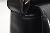 Authentic GUCCI Vintage Shoulder Hand Bag Purse Leather Black 4916K
