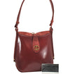 Authentic GUCCI Vintage Shoulder Hand Bag Purse Suede Leather Bordeaux 4917K