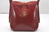 Authentic GUCCI Vintage Shoulder Hand Bag Purse Suede Leather Bordeaux 4917K