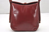 Authentic GUCCI Vintage Shoulder Hand Bag Purse Suede Leather Bordeaux 4917K