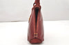 Authentic GUCCI Vintage Shoulder Hand Bag Purse Suede Leather Bordeaux 4917K