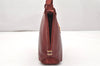 Authentic GUCCI Vintage Shoulder Hand Bag Purse Suede Leather Bordeaux 4917K