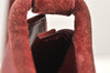 Authentic GUCCI Vintage Shoulder Hand Bag Purse Suede Leather Bordeaux 4917K