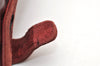 Authentic GUCCI Vintage Shoulder Hand Bag Purse Suede Leather Bordeaux 4917K