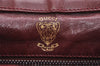 Authentic GUCCI Vintage Shoulder Hand Bag Purse Suede Leather Bordeaux 4917K
