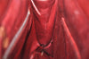 Authentic GUCCI Vintage Shoulder Hand Bag Purse Suede Leather Bordeaux 4917K