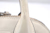 Authentic COACH Bleecker Studs 2Way Shoulder Hand Bag Leather 32244 Beige 4919K