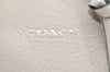 Authentic COACH Bleecker Studs 2Way Shoulder Hand Bag Leather 32244 Beige 4919K