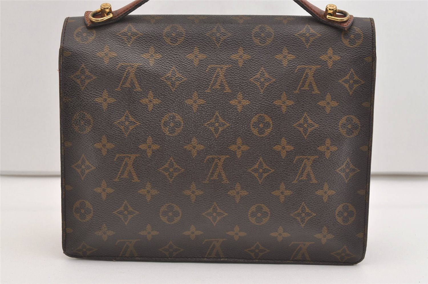 Authentic Louis Vuitton Monogram Monceau 2Way Shoulder Hand Bag M51185 LV 4920J