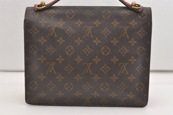 Authentic Louis Vuitton Monogram Monceau 2Way Shoulder Hand Bag M51185 LV 4920J
