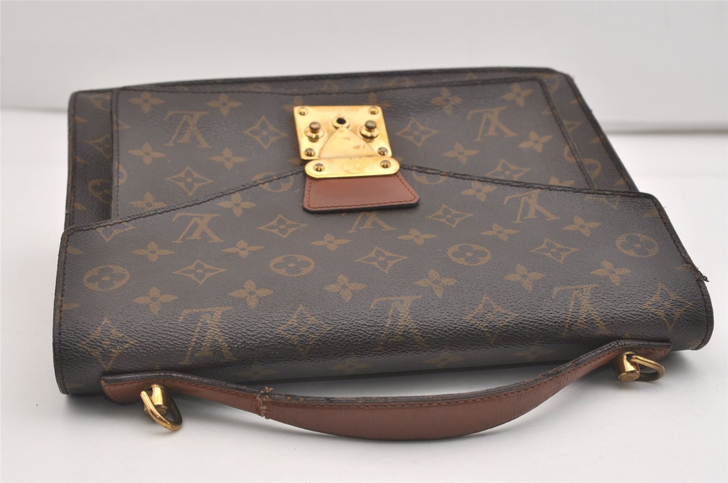 Authentic Louis Vuitton Monogram Monceau 2Way Shoulder Hand Bag M51185 LV 4920J