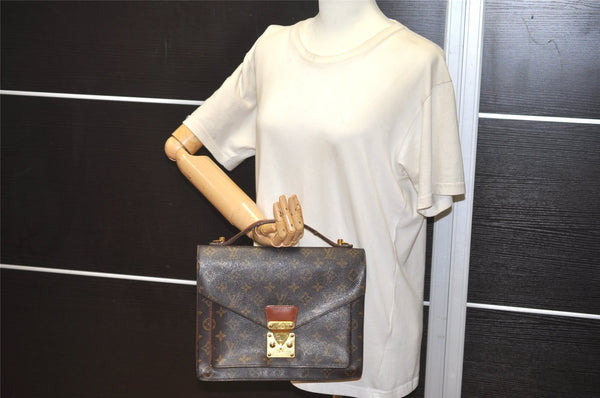 Authentic Louis Vuitton Monogram Monceau 2Way Shoulder Hand Bag M51185 LV 4920J