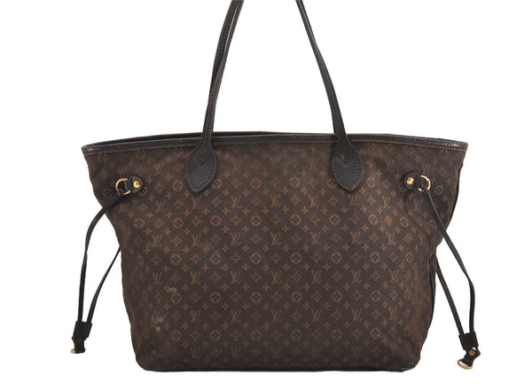 Authentic Louis Vuitton Monogram Idylle Neverfull MM Tote Bag M40513 Brown 4922J