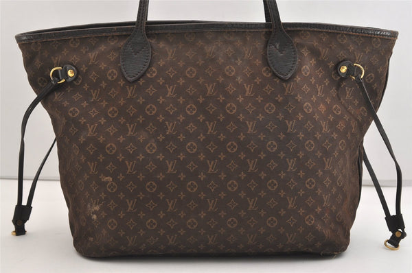 Authentic Louis Vuitton Monogram Idylle Neverfull MM Tote Bag M40513 Brown 4922J