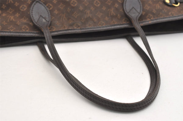 Authentic Louis Vuitton Monogram Idylle Neverfull MM Tote Bag M40513 Brown 4922J