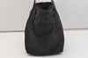 Authentic PRADA Nylon Tessuto Saffiano Leather Shoulder Tote Bag Black 4923J