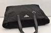 Authentic PRADA Nylon Tessuto Saffiano Leather Shoulder Tote Bag Black 4923J