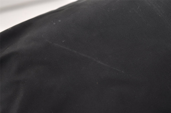 Authentic PRADA Nylon Tessuto Saffiano Leather Shoulder Tote Bag Black 4923J