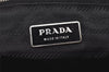 Authentic PRADA Nylon Tessuto Saffiano Leather Shoulder Tote Bag Black 4923J