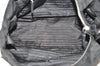 Authentic PRADA Nylon Tessuto Saffiano Leather Shoulder Tote Bag Black 4923J