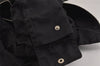 Authentic PRADA Nylon Tessuto Saffiano Leather Shoulder Tote Bag Black 4923J