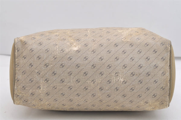 Authentic GUCCI Centennial Line Hand Boston Bag GG PVC Leather White Junk 4926J