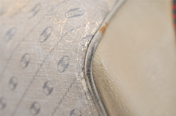 Authentic GUCCI Centennial Line Hand Boston Bag GG PVC Leather White Junk 4926J