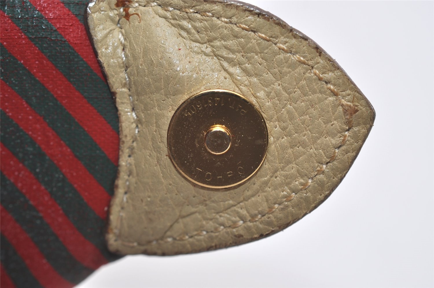 Authentic GUCCI Centennial Line Hand Boston Bag GG PVC Leather White Junk 4926J