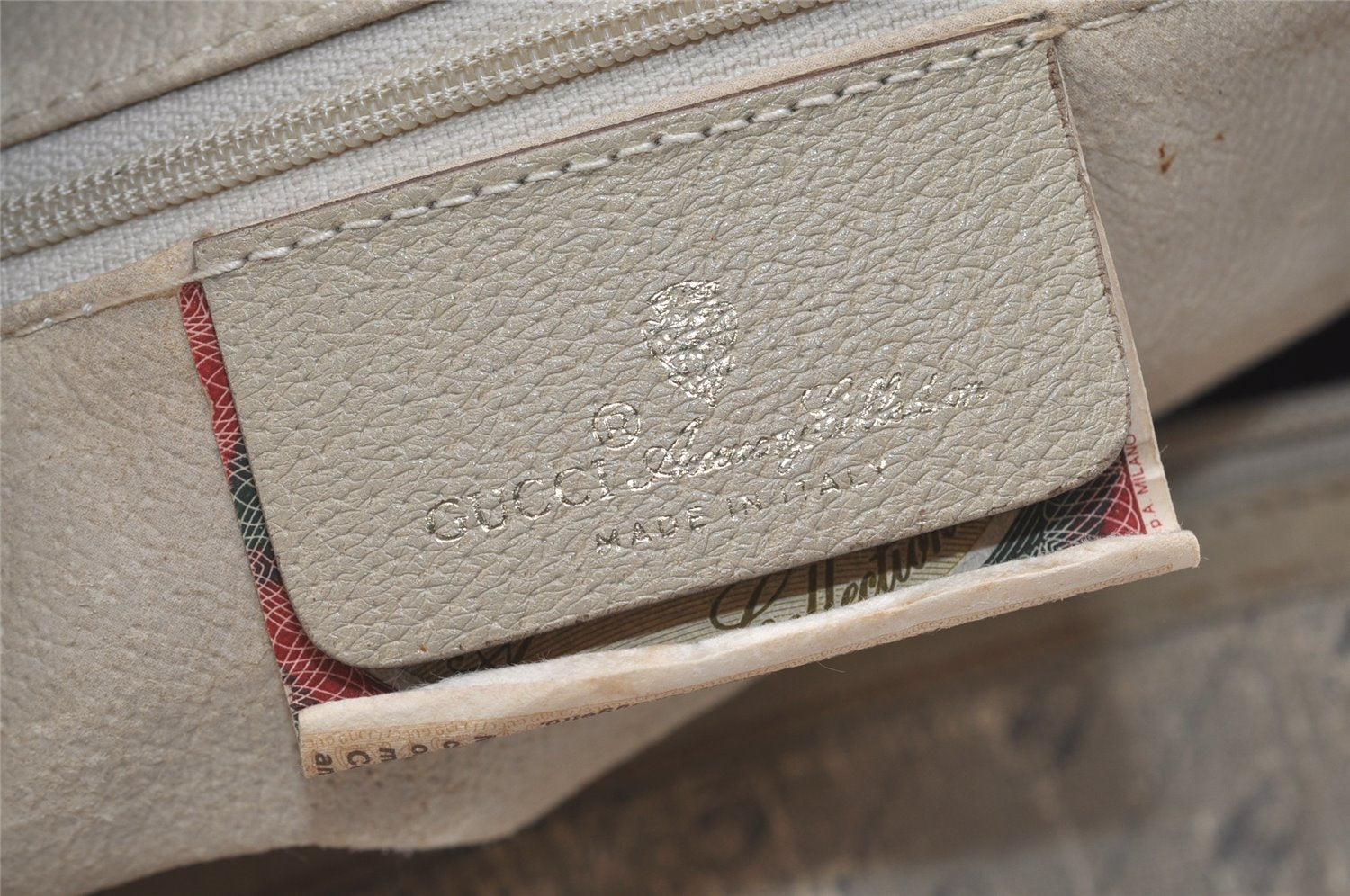 Authentic GUCCI Centennial Line Hand Boston Bag GG PVC Leather White Junk 4926J