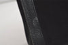 Authentic GUCCI Vintage Bamboo Hand Bag Suede Leather Black 4927K