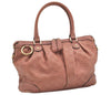 Authentic GUCCI Sukey Guccissima 2Way Hand Bag GG Leather 247902 Pink 4928J