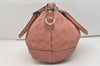 Authentic GUCCI Sukey Guccissima 2Way Hand Bag GG Leather 247902 Pink 4928J