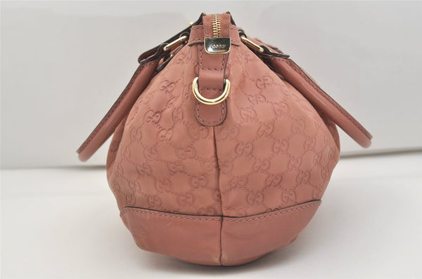 Authentic GUCCI Sukey Guccissima 2Way Hand Bag GG Leather 247902 Pink 4928J