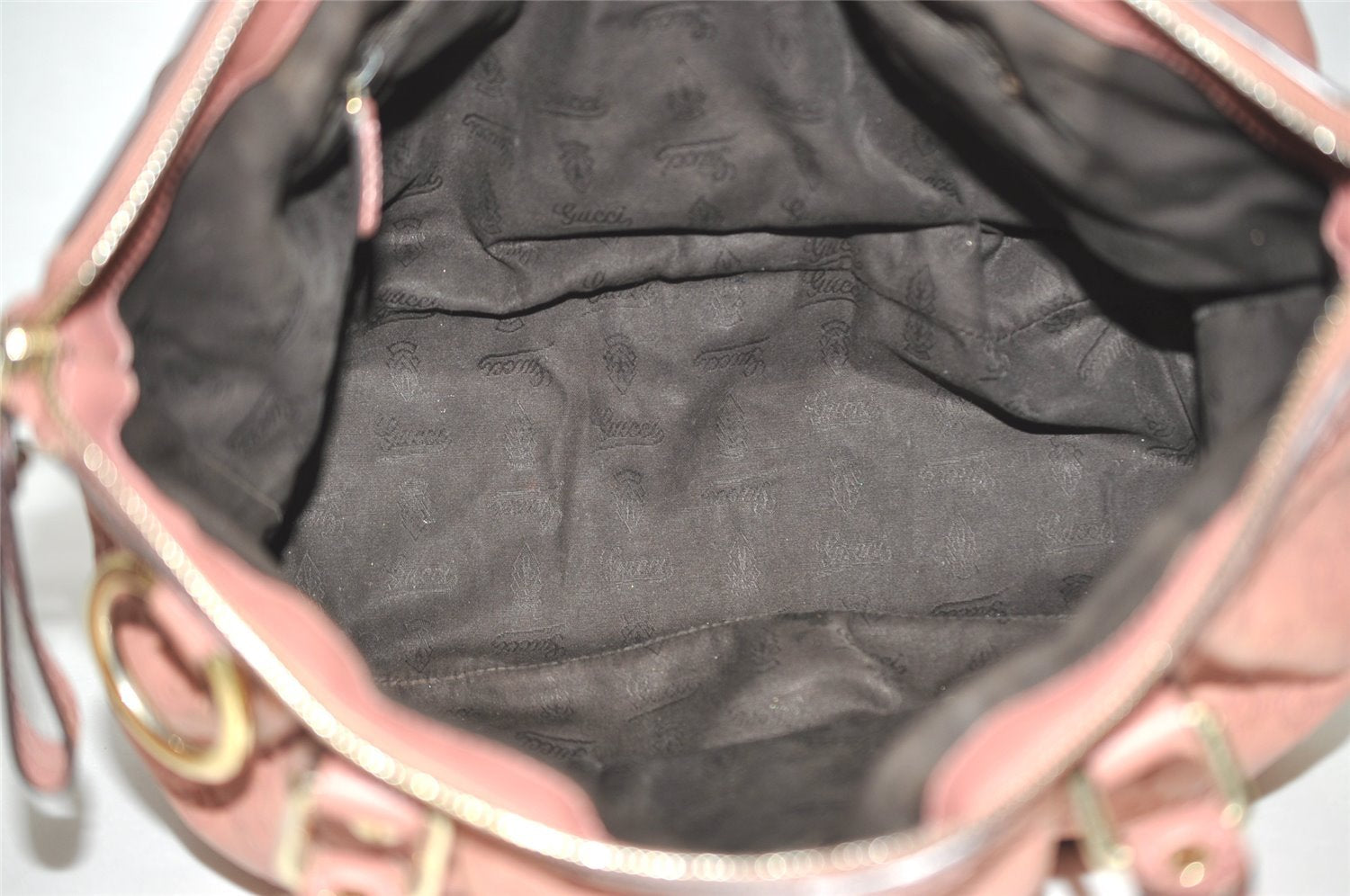 Authentic GUCCI Sukey Guccissima 2Way Hand Bag GG Leather 247902 Pink 4928J