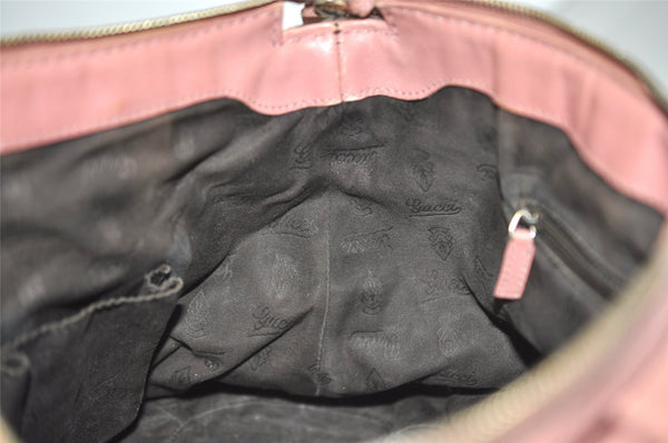 Authentic GUCCI Sukey Guccissima 2Way Hand Bag GG Leather 247902 Pink 4928J