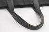 Authentic CHANEL New Travel Line Shoulder Tote Bag Nylon Leather Black 4928K