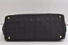 Authentic CHANEL New Travel Line Shoulder Tote Bag Nylon Leather Black 4928K