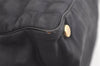 Authentic CHANEL New Travel Line Shoulder Tote Bag Nylon Leather Black 4928K