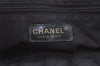 Authentic CHANEL New Travel Line Shoulder Tote Bag Nylon Leather Black 4928K
