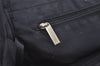 Authentic CHANEL New Travel Line Shoulder Tote Bag Nylon Leather Black 4928K