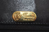 Authentic GUCCI Vintage Bamboo Hand Bag Purse Leather Black 4929I