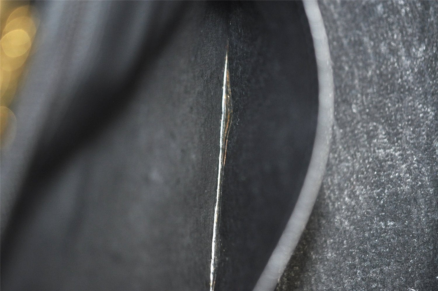 Authentic GUCCI Vintage Bamboo Hand Bag Purse Leather Black 4929I