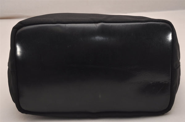 Authentic GUCCI Bamboo Vintage Shoulder Bag Nylon Leather Black Junk 4929J