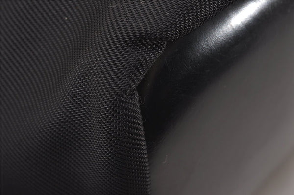 Authentic GUCCI Bamboo Vintage Shoulder Bag Nylon Leather Black Junk 4929J