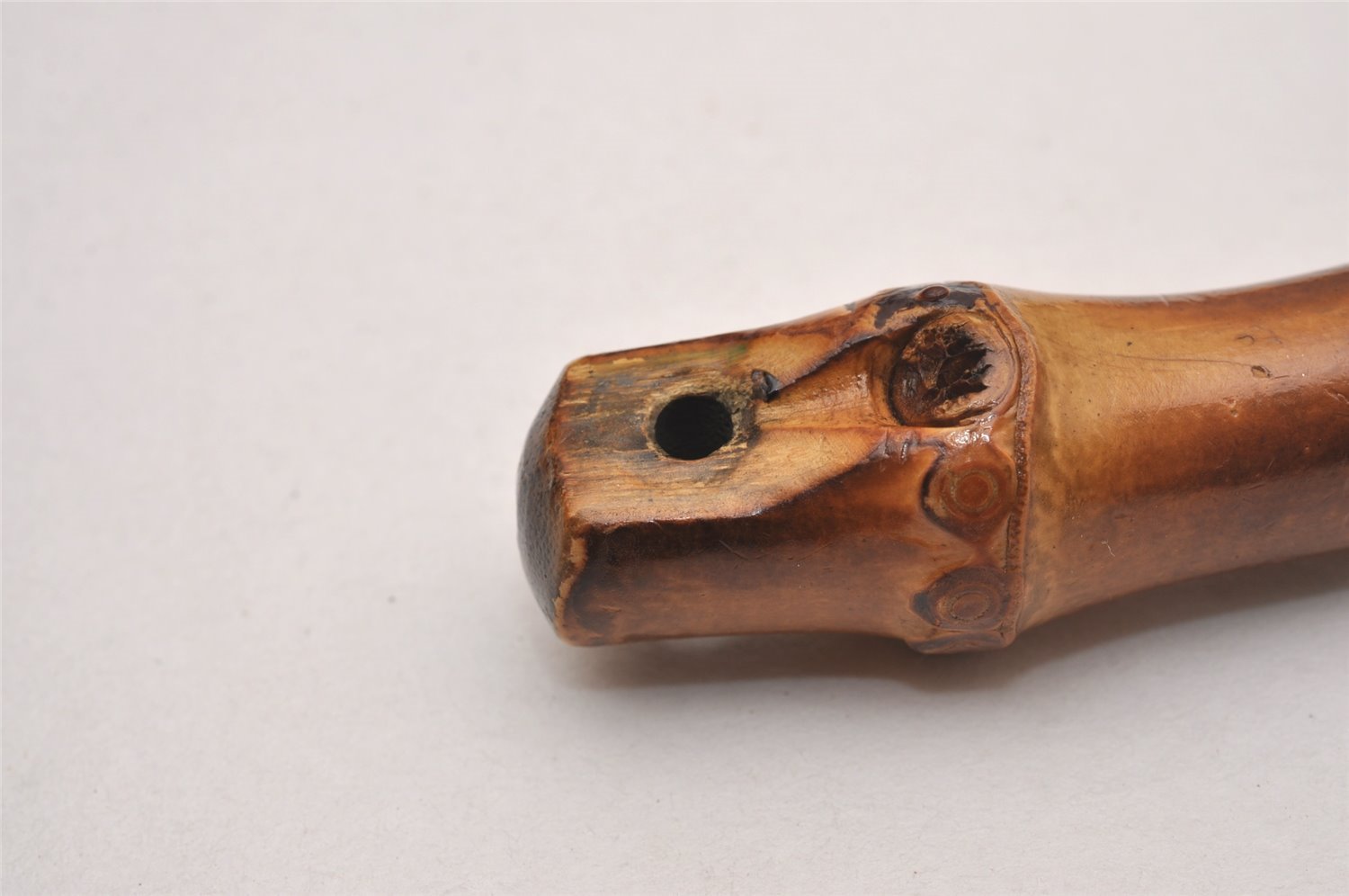 Authentic GUCCI Bamboo Vintage Shoulder Bag Nylon Leather Black Junk 4929J