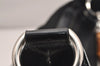 Authentic GUCCI Bamboo Vintage Shoulder Bag Nylon Leather Black Junk 4929J