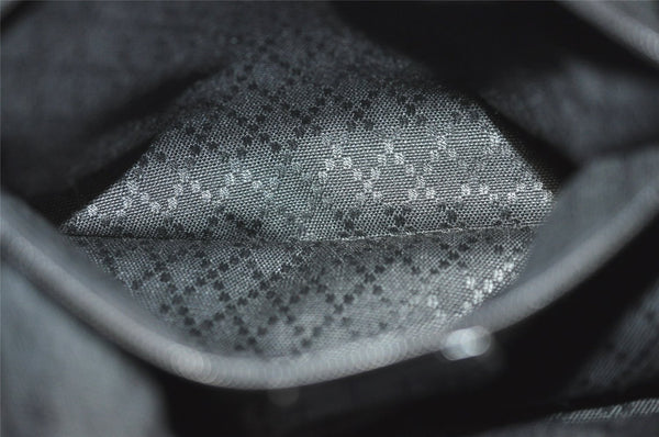 Authentic GUCCI Bamboo Vintage Shoulder Bag Nylon Leather Black Junk 4929J