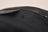 Authentic GUCCI Vintage Bucket Hat GG Canvas Leather Size M 22" Black 4933J